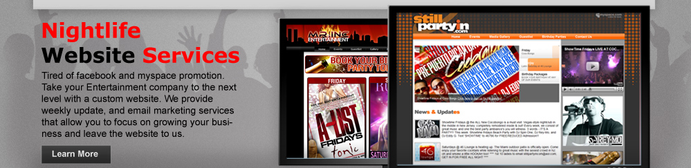 Nightlife Website Services
